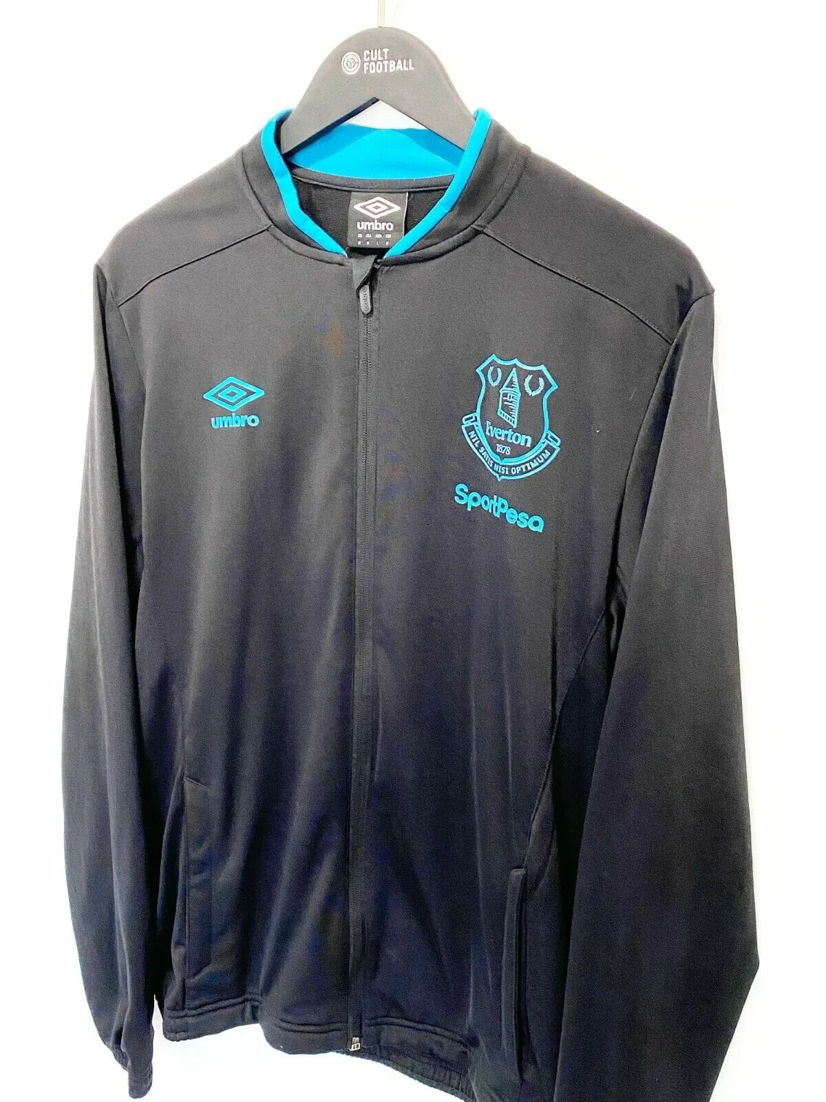 2019/20 EVERTON Vintage Umbro Warm Up Football Training Track Top Jacket (M)