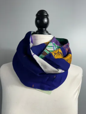 40 inch Reversible Infinity Scarf (short) E029