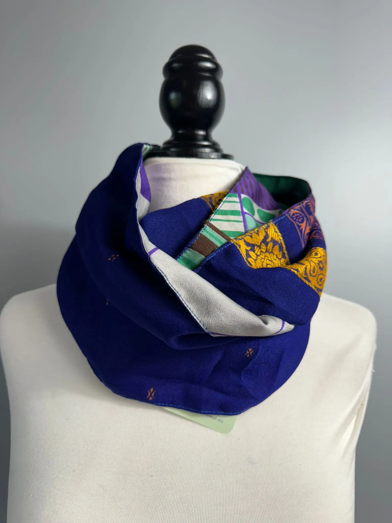 40 inch Reversible Infinity Scarf (short) E029