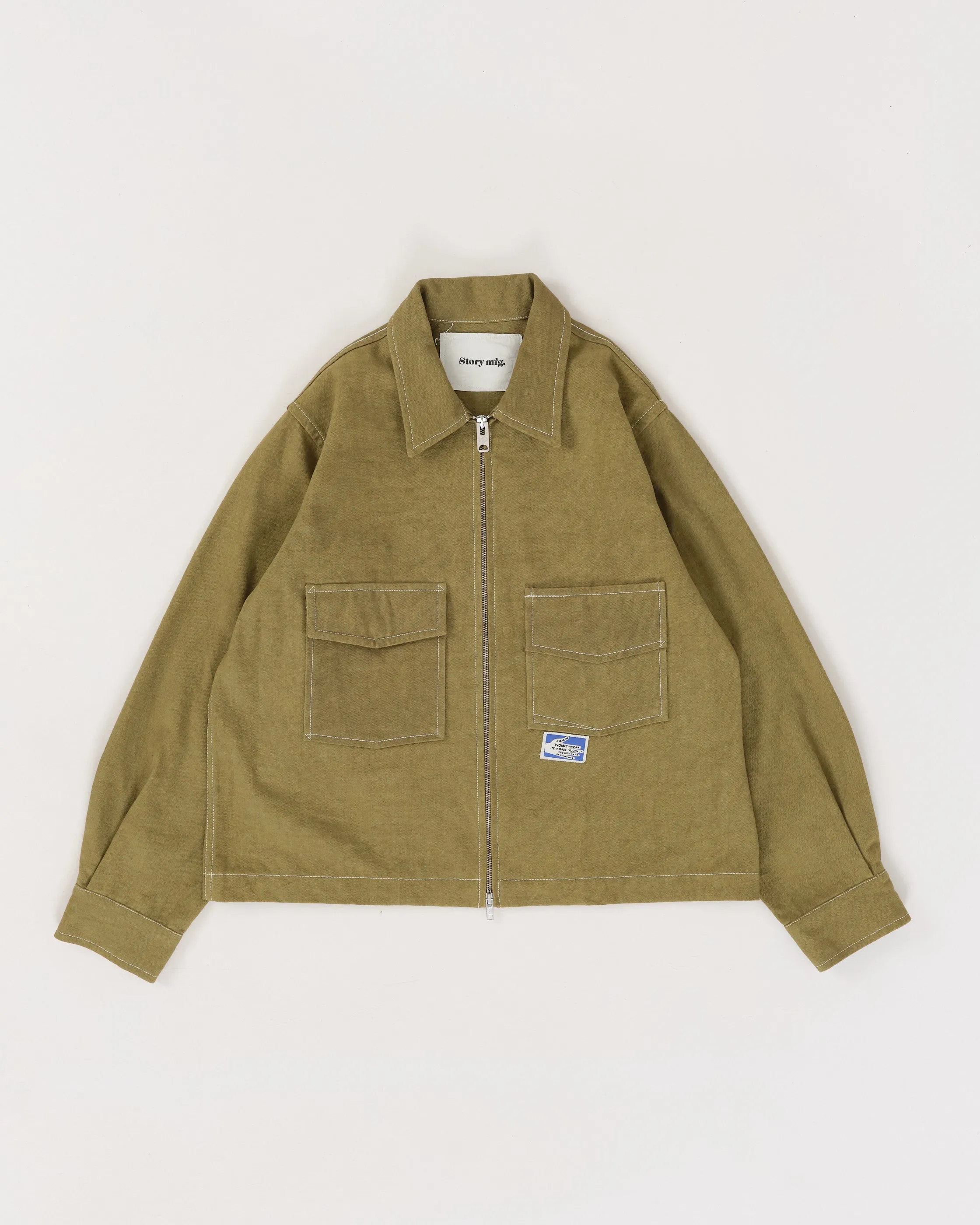 555 Jacket - Olive Wonky-Wear