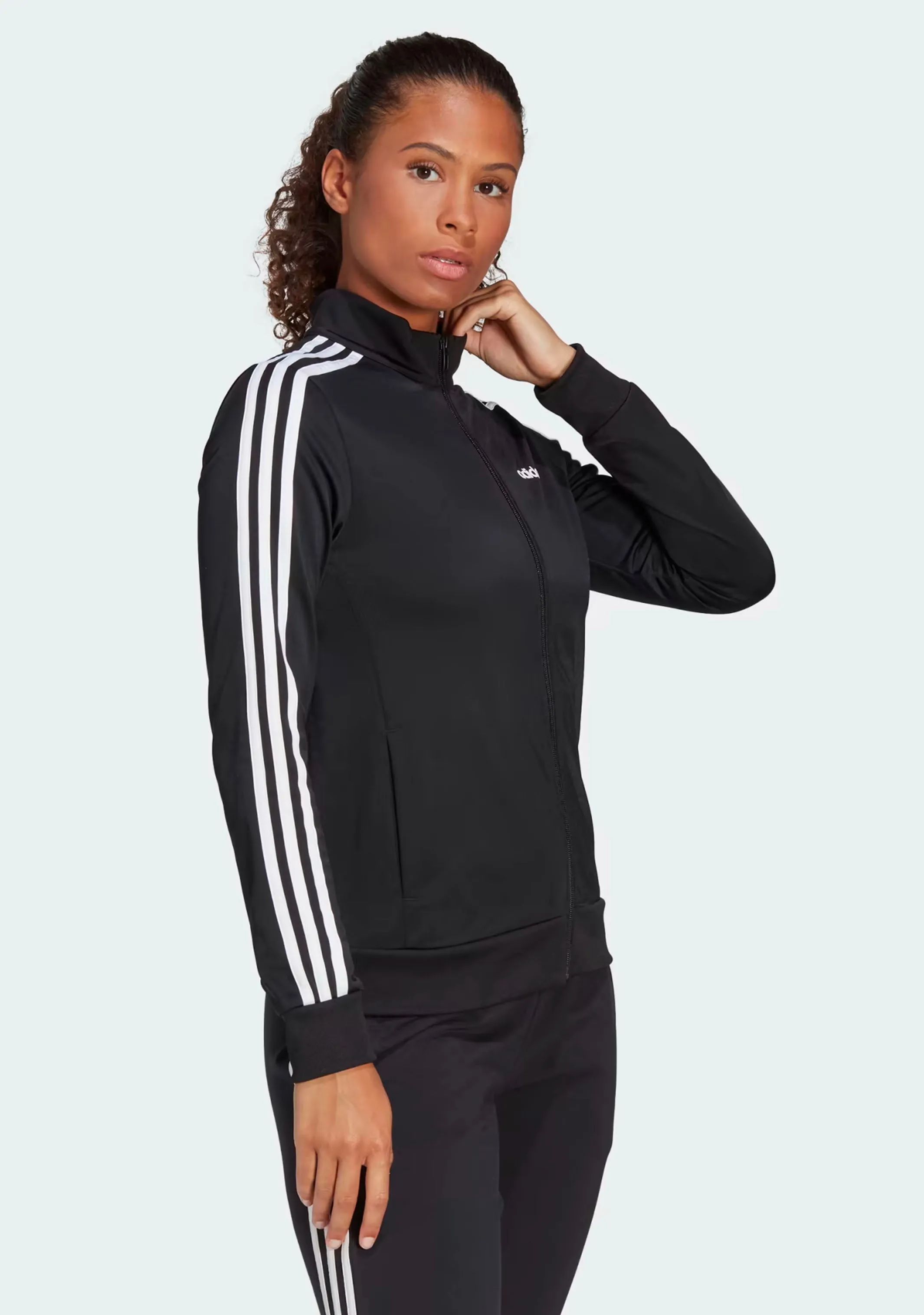 Adidas Womens D2M 3 Stripe Track Jacket <br> EI5529