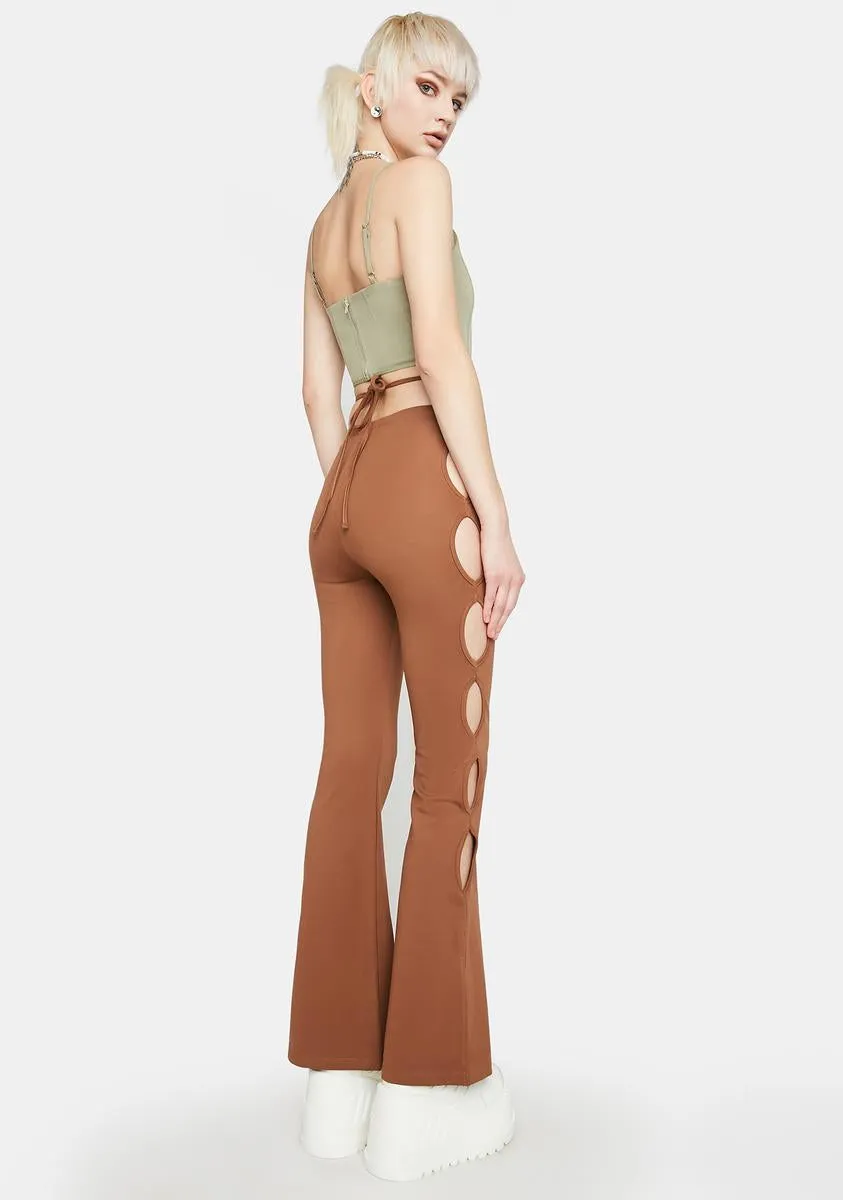 Adina Cut Out Flared Pants