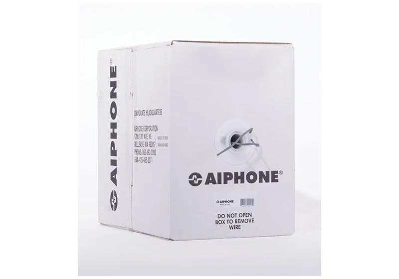 Aiphone 87180210C Wire, 2 Conductor, 18awg, Low Cap, PE, Solid, Non-Shielded, 1000 Feet