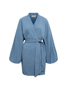 Alice Blue Cotton Kimono