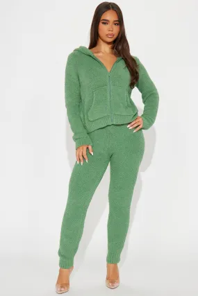 Always Extra Cozy Pant Set - Green