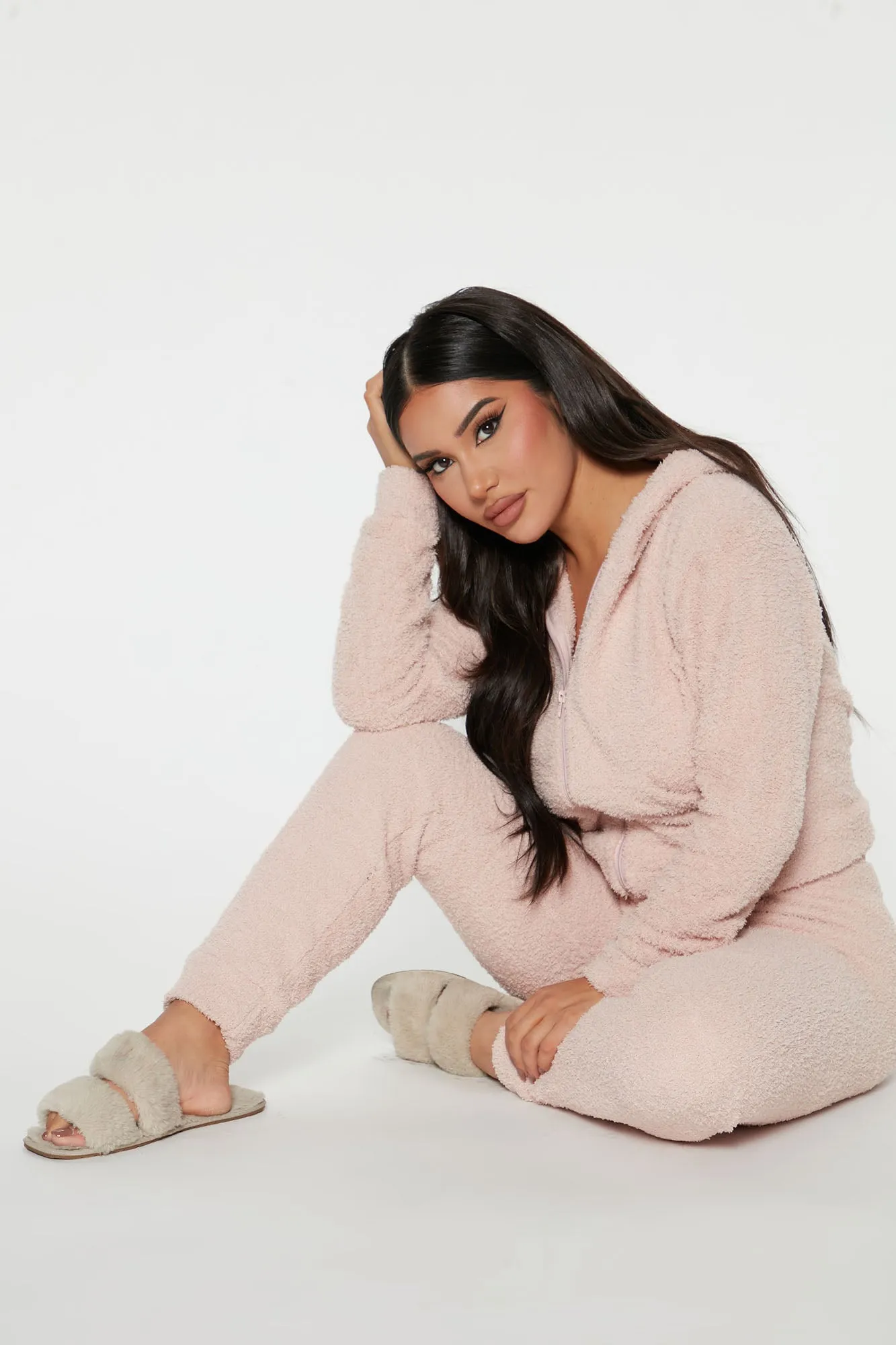 Always Extra Cozy Pant Set - Mauve