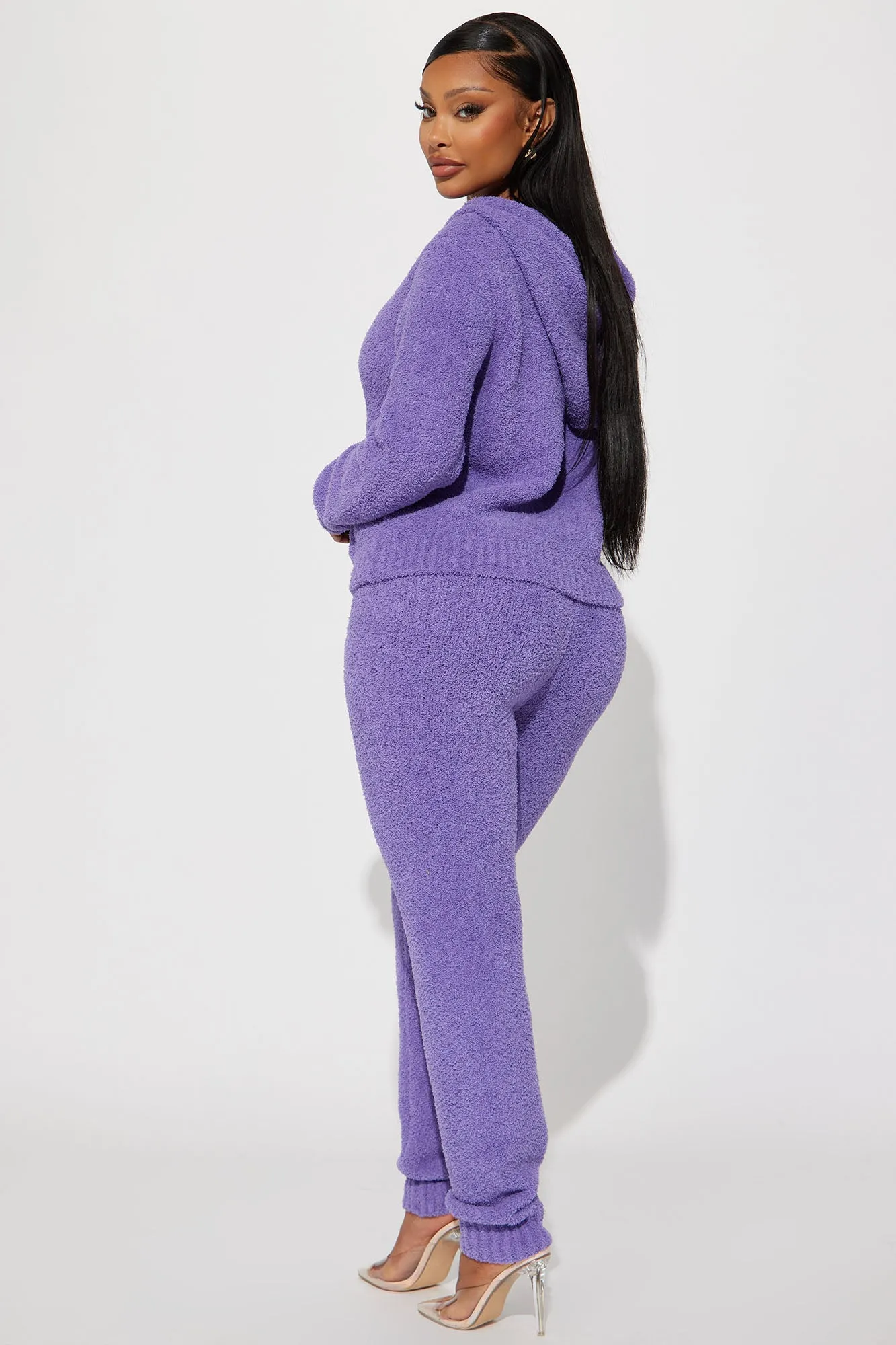 Always Extra Cozy Pant Set - Purple