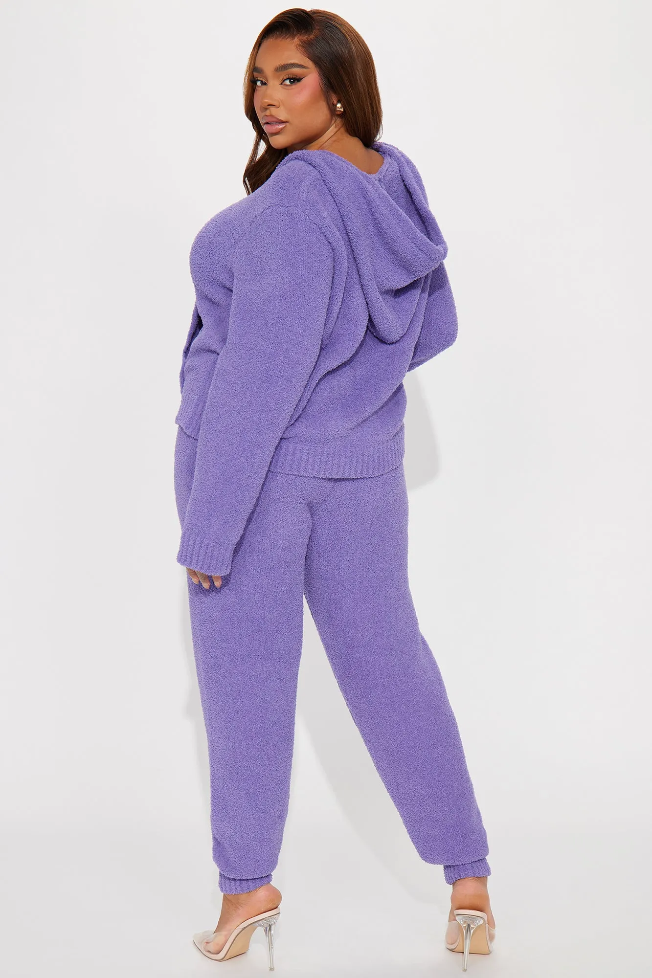 Always Extra Cozy Pant Set - Purple