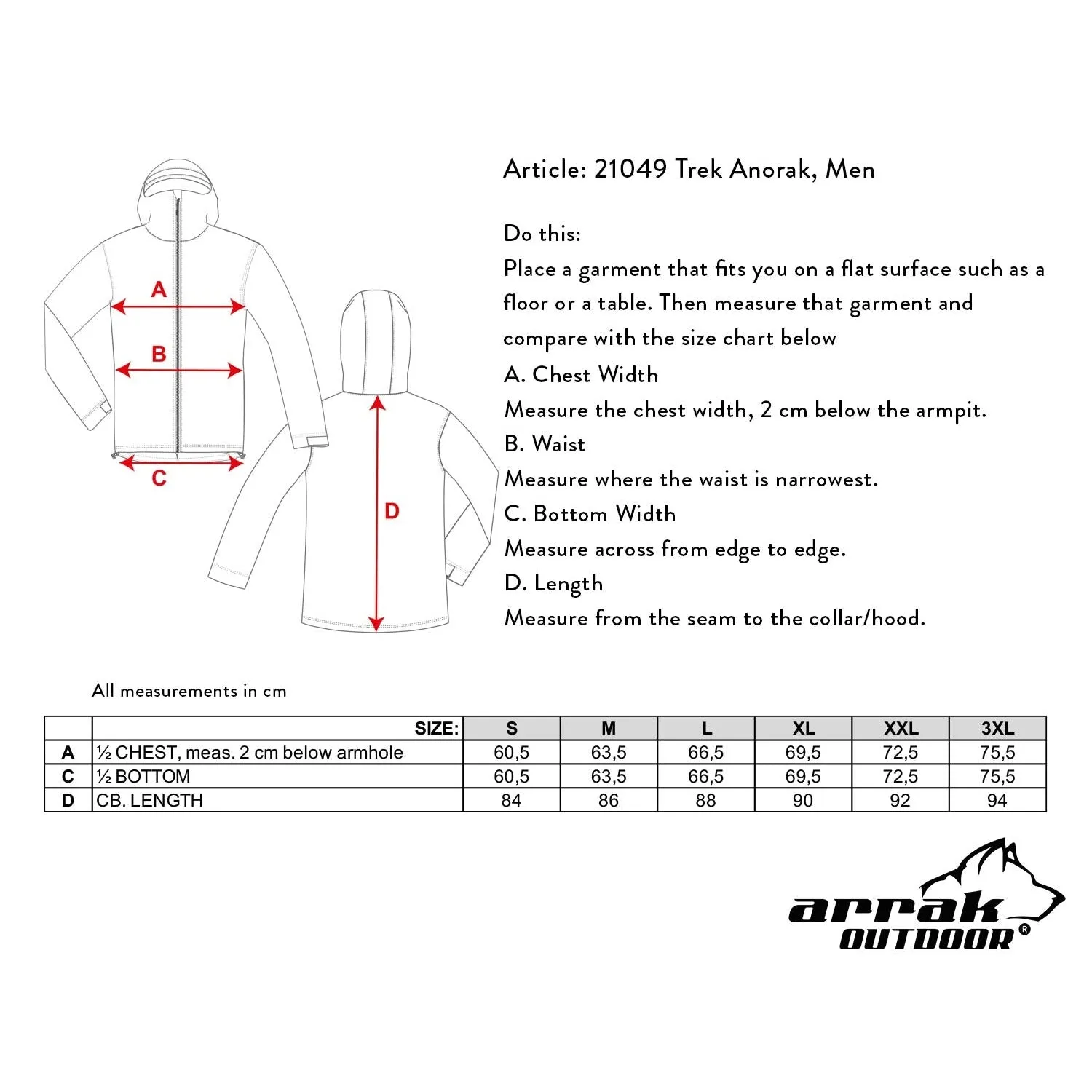 Anorak Jacket Men (Orange)