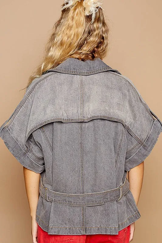 Asymmetric Denim Jacket