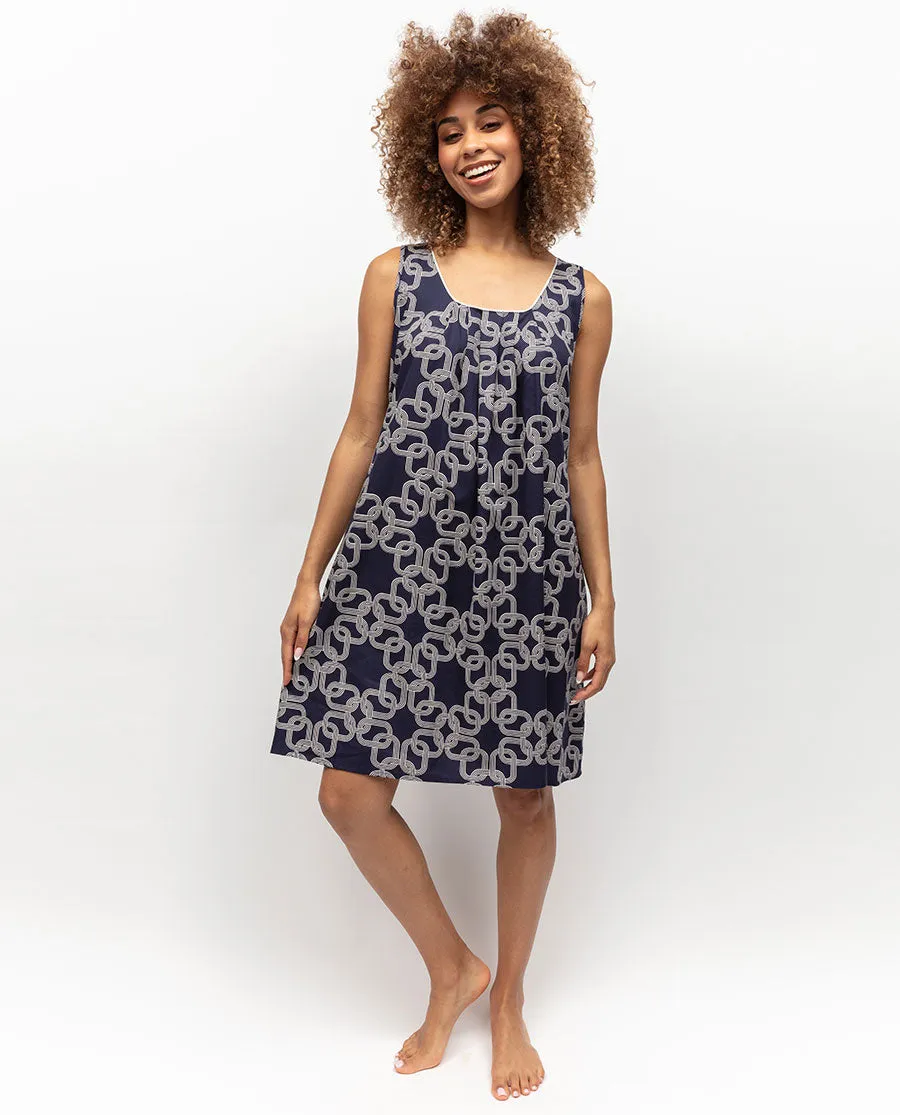 Avery Chain Print Short Nightdress