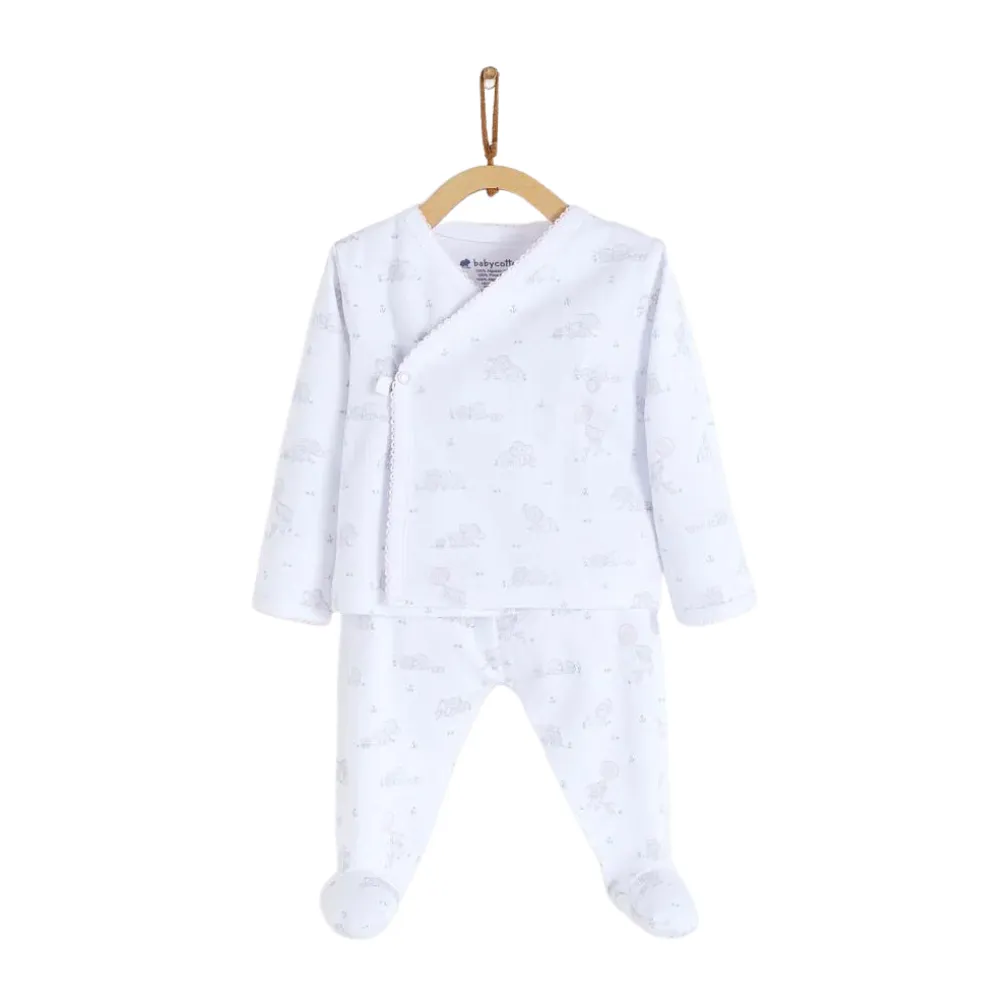 Babycottons Alfred & Colette Kimono Set - Pink