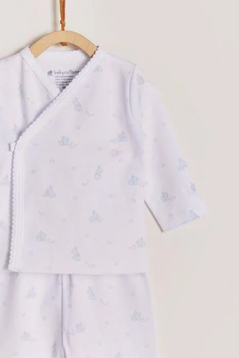 Babycottons Little Bunny Kimono & Pants Set