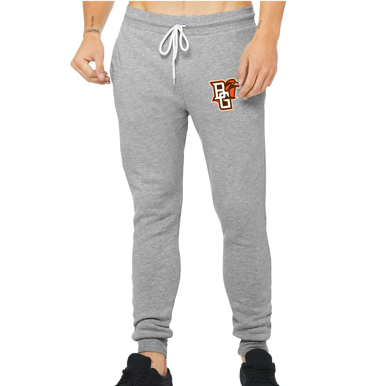 BGSU Primary Logo BC Jogger - Athletic Heather