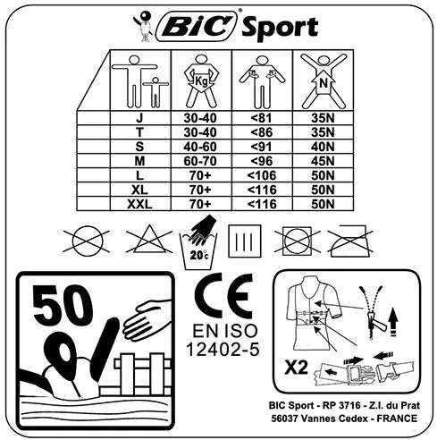 BIC Sport Buoyancy Aid ISO Life Jacket