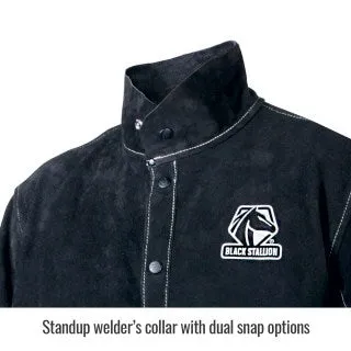 BLACK STALLION JL1030-BB - Color Block Leather Welding Jacket