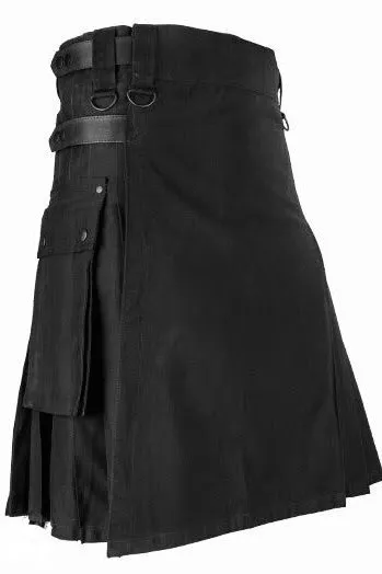 Black Utility Kilt