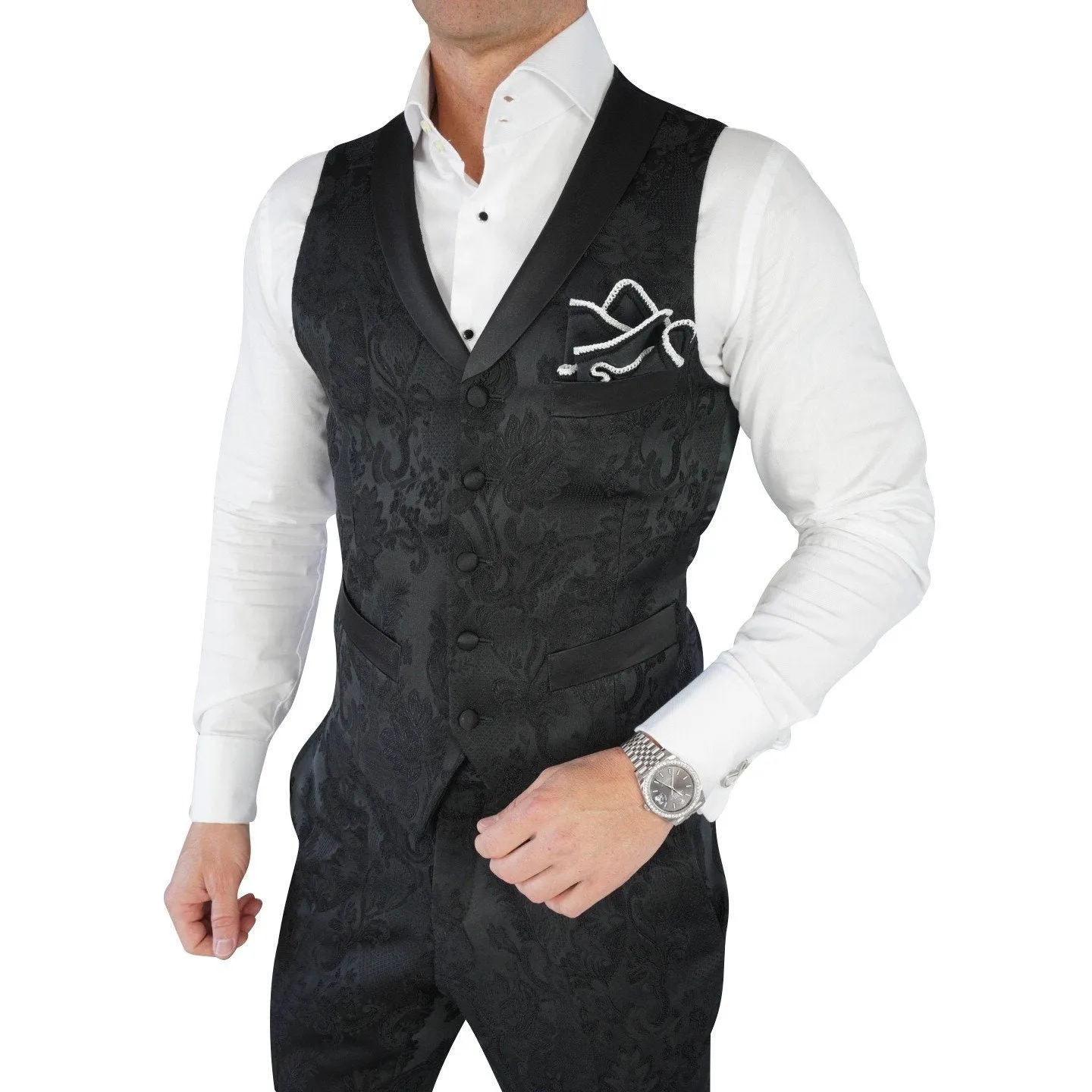 Black Vittoriana Ciottoli Waistcoat @ The Vault