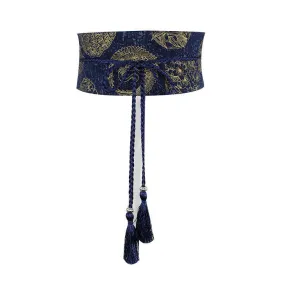 Blue Crane Kamon Obi Sash