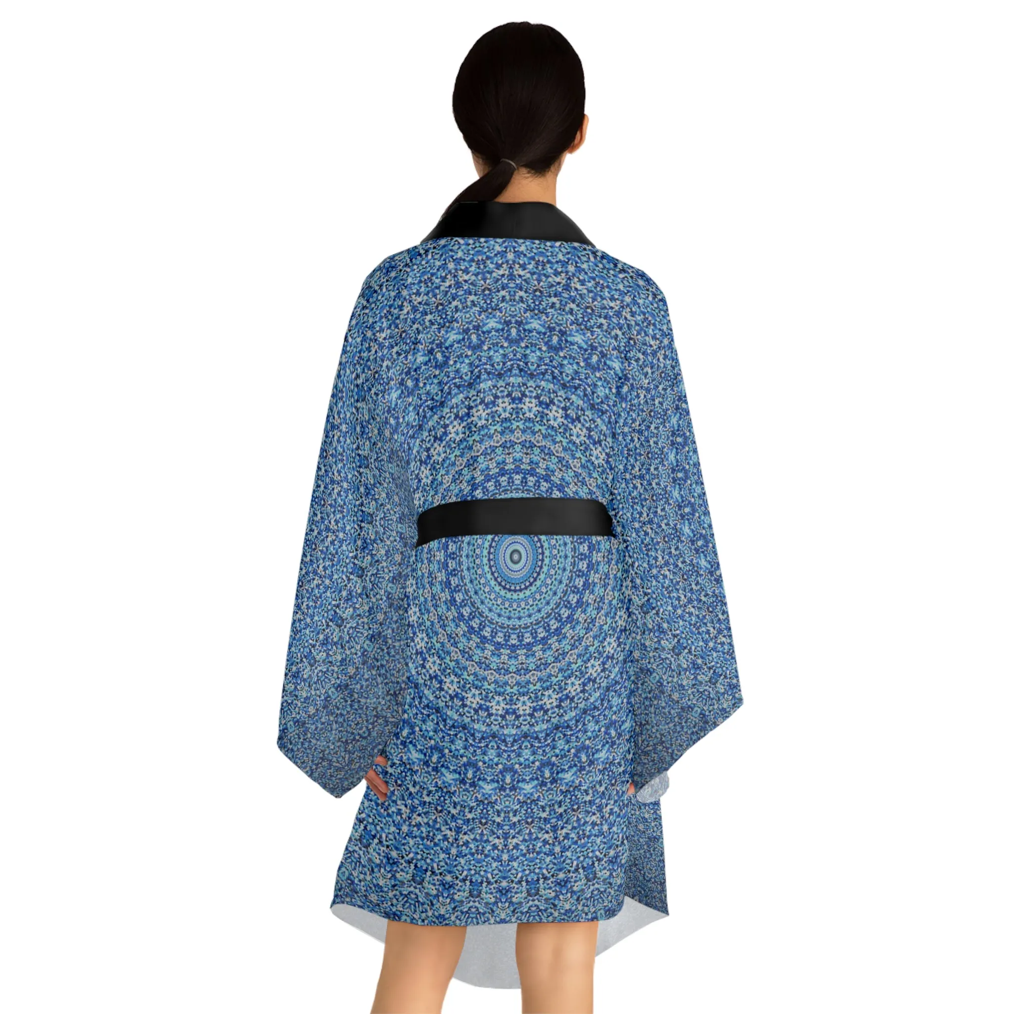 Blue Mandala - Inovax Long Sleeve Kimono Robe