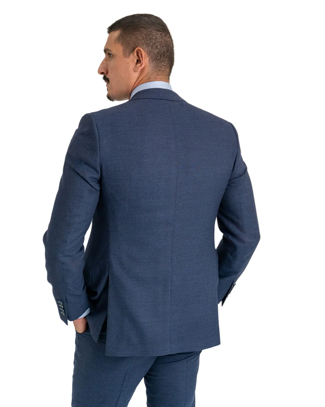 Blue Panama Flannel Suit