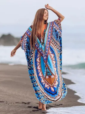 Bohemian Blue Hip Hop Kaftan