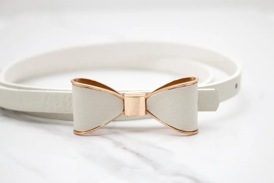 Bow Skinny Belt