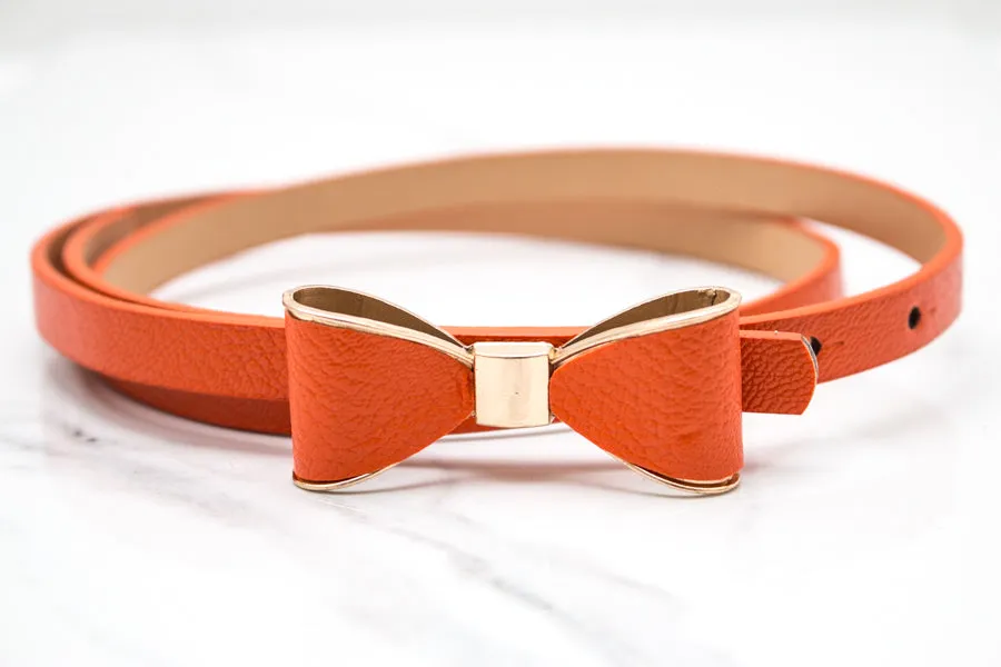 Bow Skinny Belt