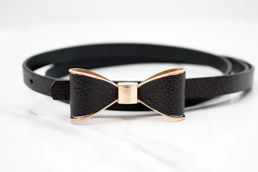 Bow Skinny Belt