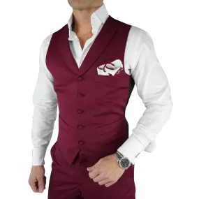 Burgundy Ciottoli Waistcoat