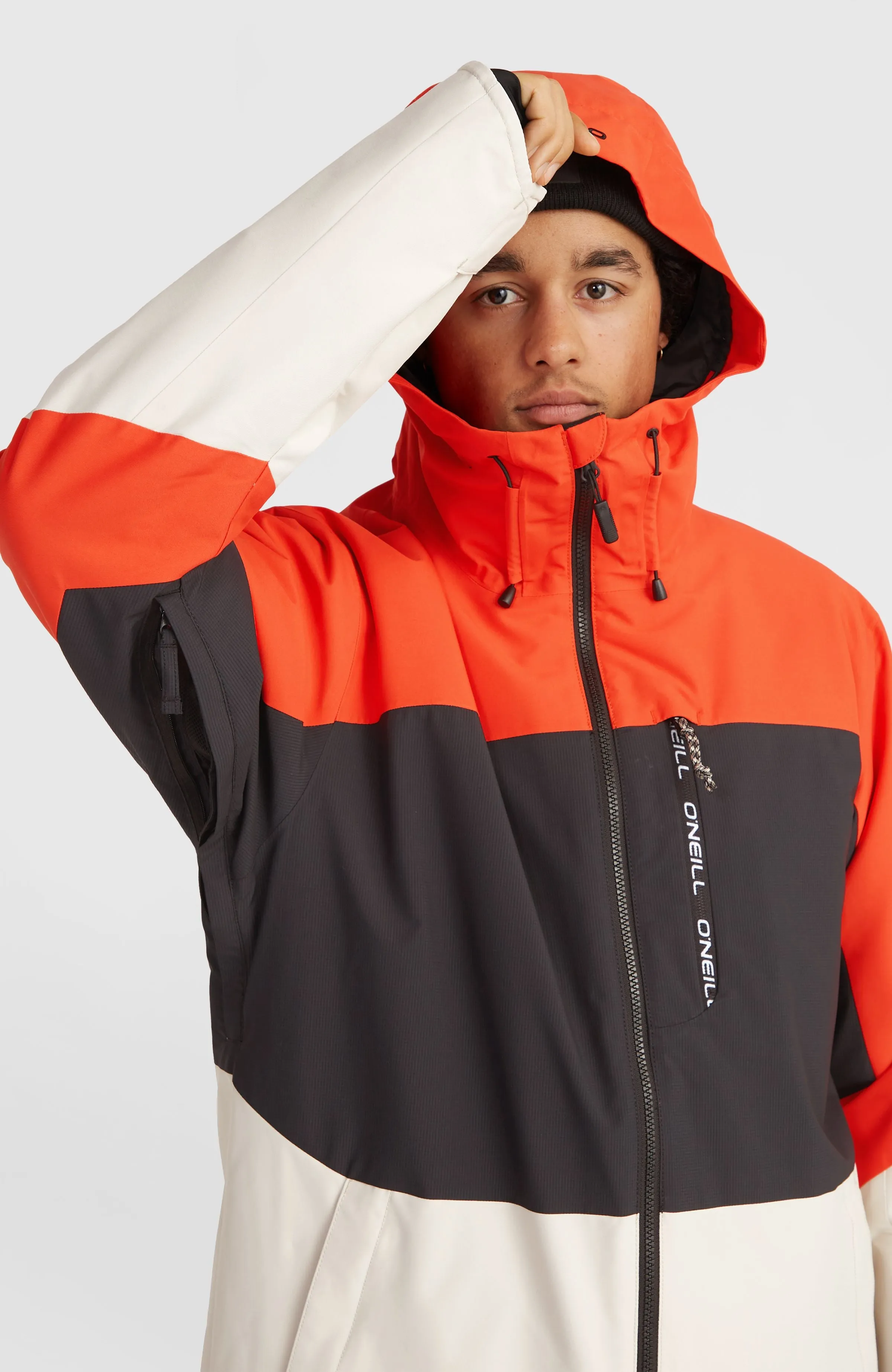 Carbonite Snow Jacket | Paprika Flame Colour Block