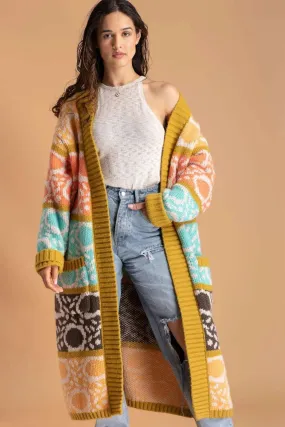 Carina Multi Long Knit Kimono