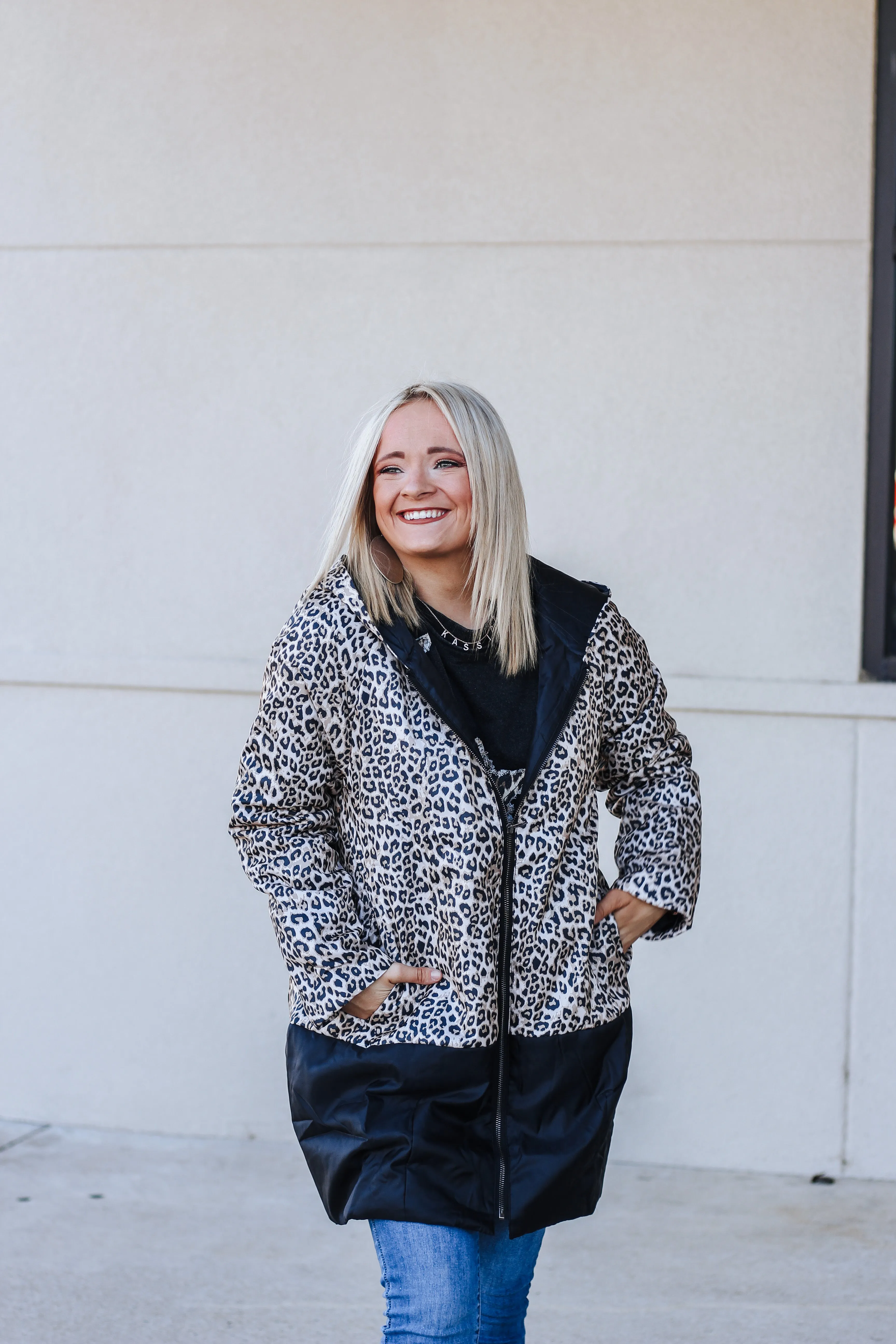 Chic and Cozy Leopard Printed Padded Jacket