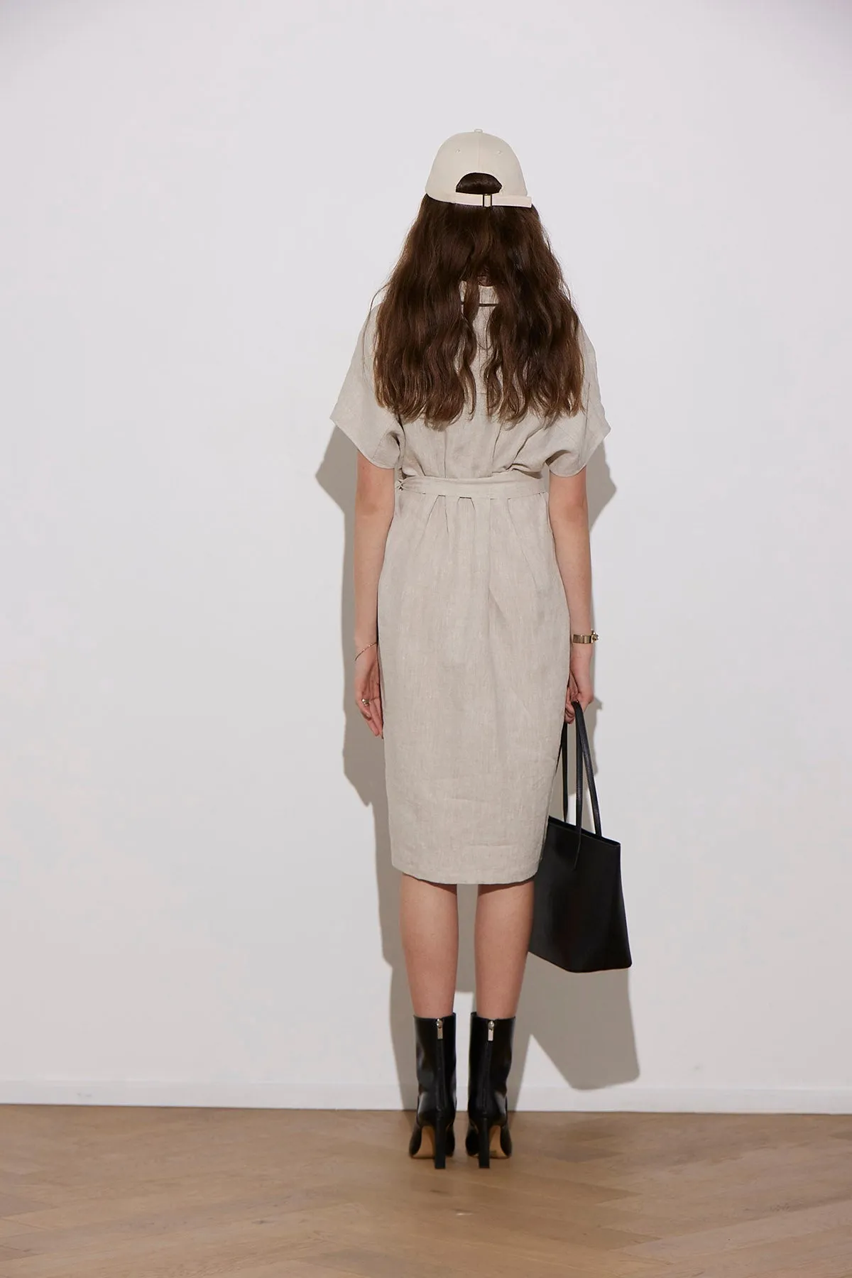 COCO LINEN SHIRTDRESS NATURAL