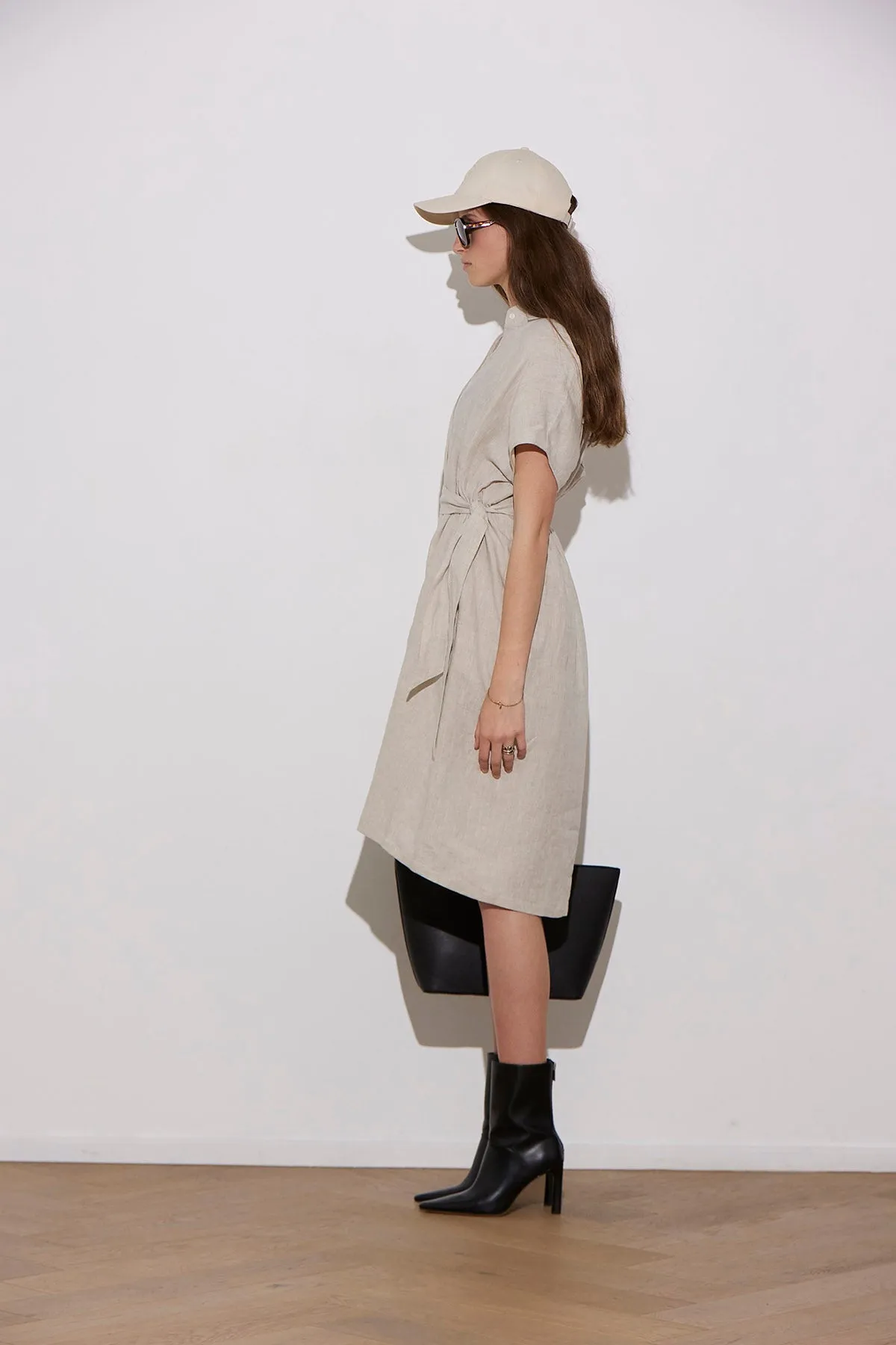 COCO LINEN SHIRTDRESS NATURAL