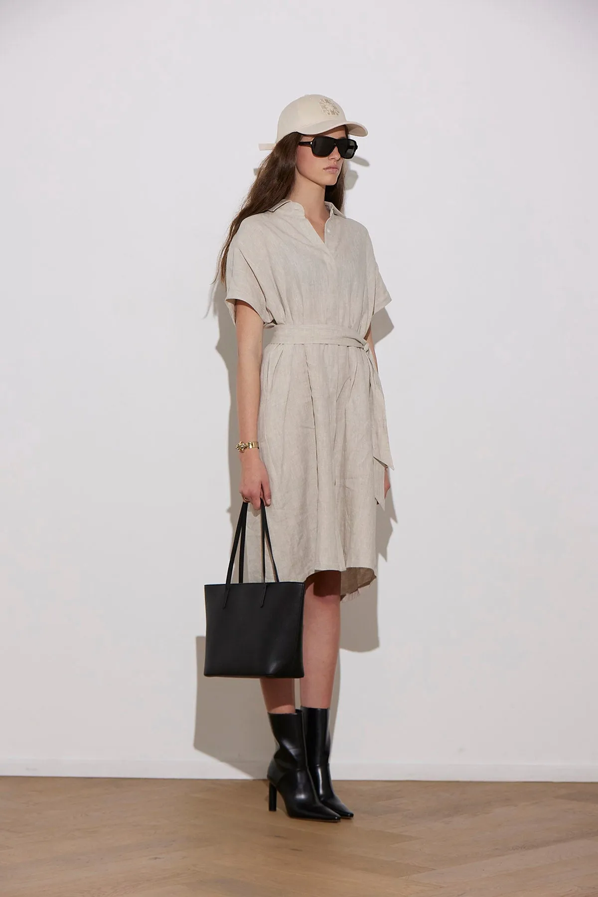 COCO LINEN SHIRTDRESS NATURAL