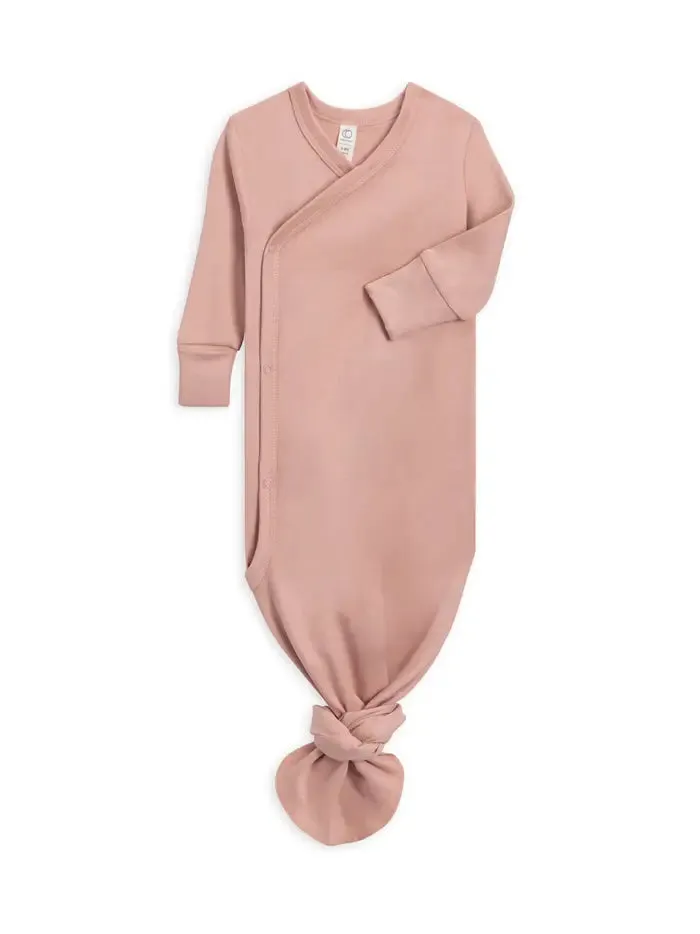 Colored Organics Indy Kimono Gown - Blush