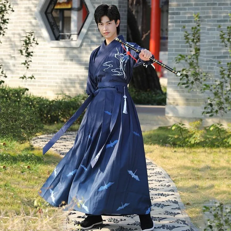 Costume Kimono Samourai Bleu