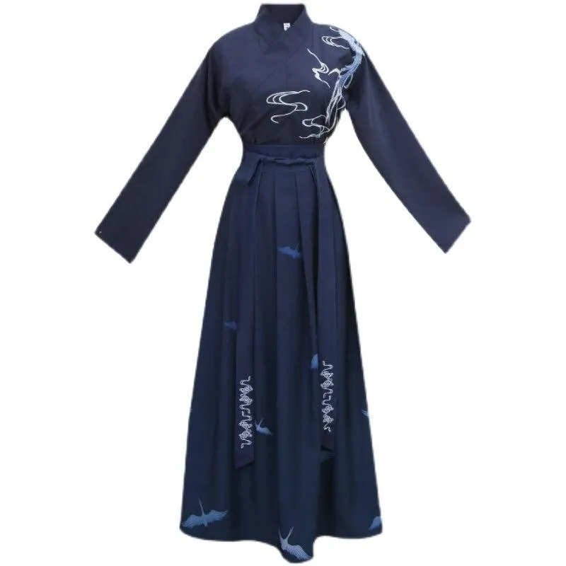 Costume Kimono Samourai Bleu