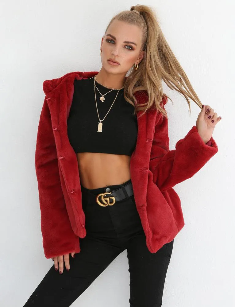 Cosy Bee Jacket - Red