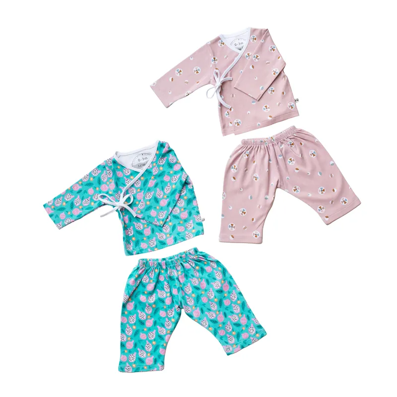 Cotton Co-Ord Set For Newborn Baby | Pack Of 2 | Multicolour