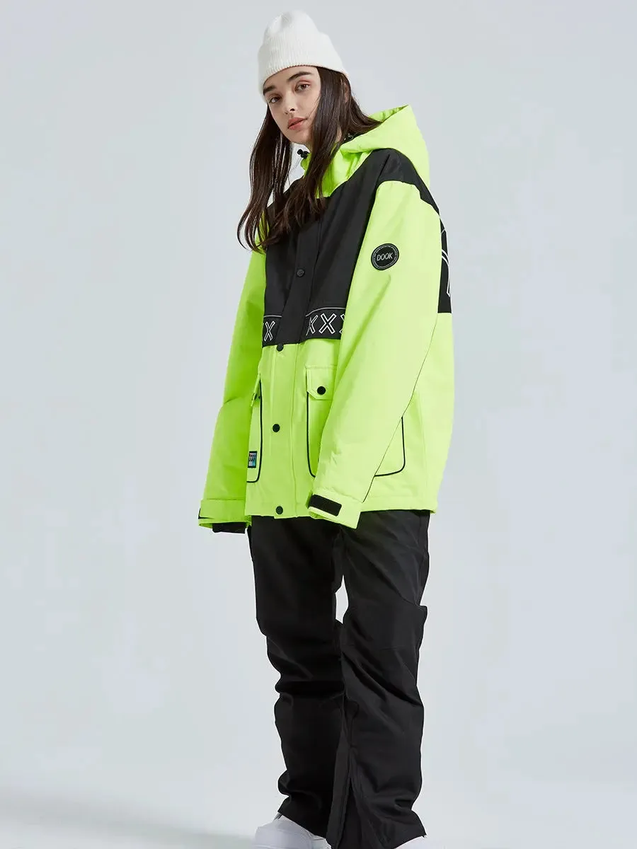 Couple Windproof Women Ski Snowboarding Cargo Jacket