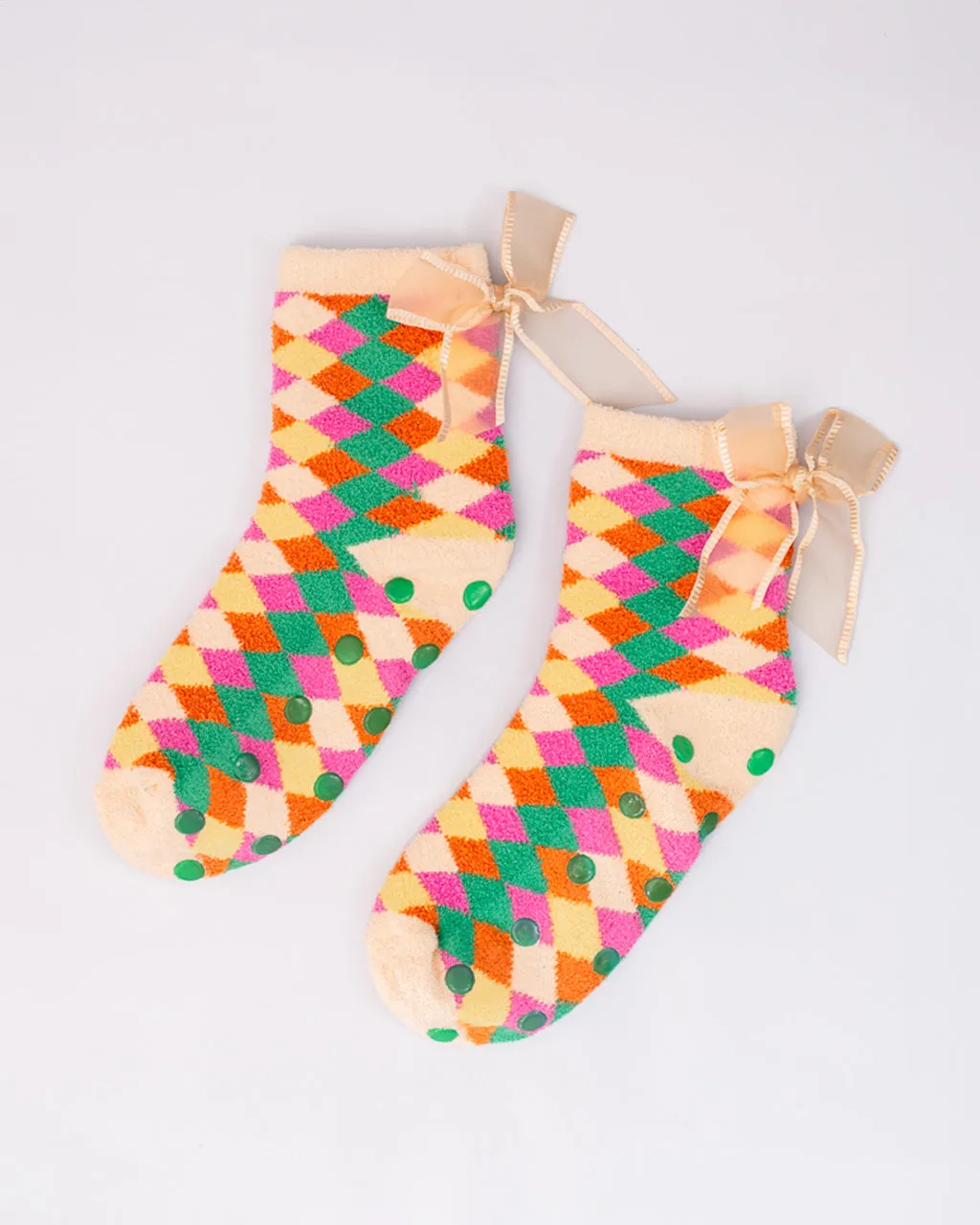 Cozy Grip Socks - Checkered