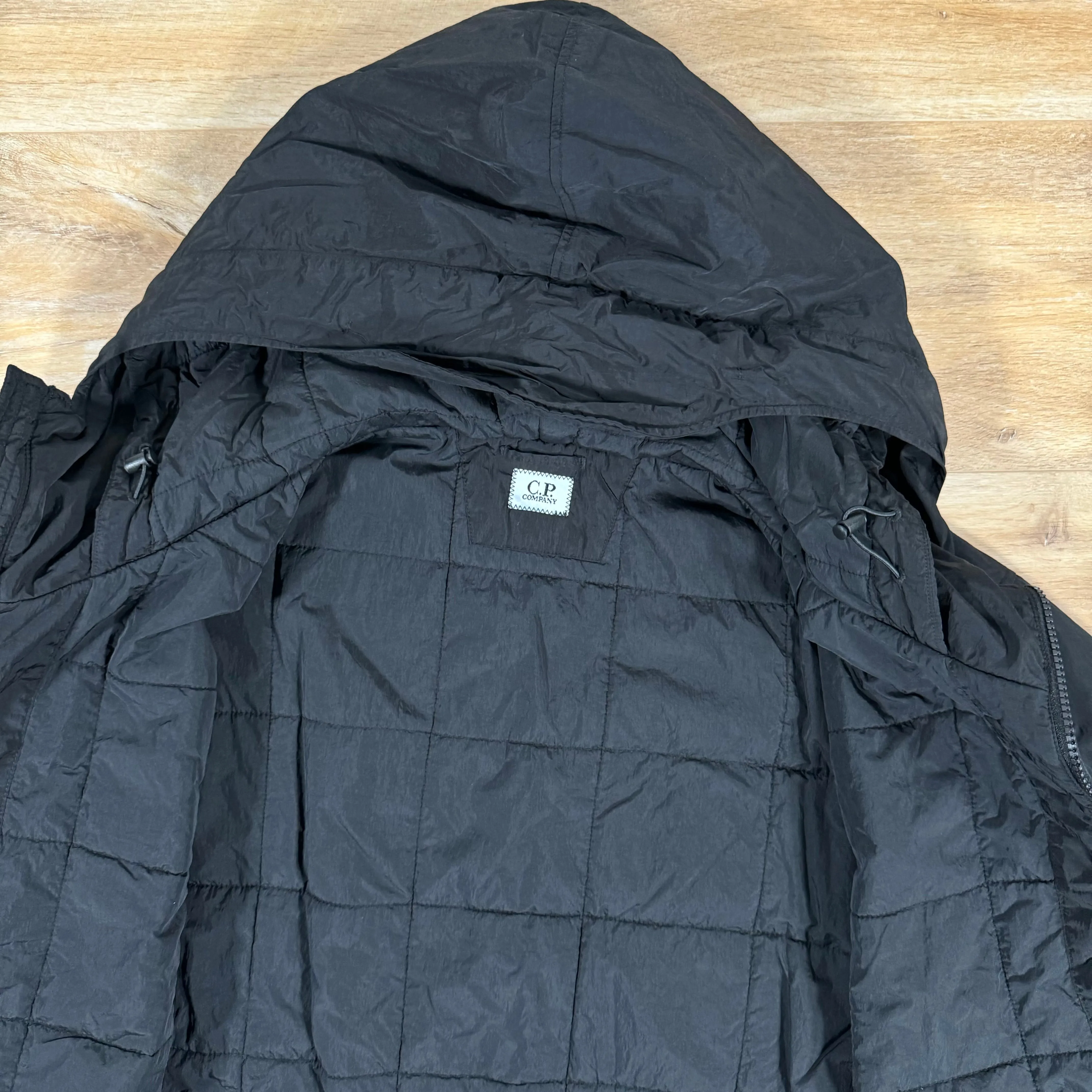 C.P. Company Chrome-R Padded Lens Jacket in Black