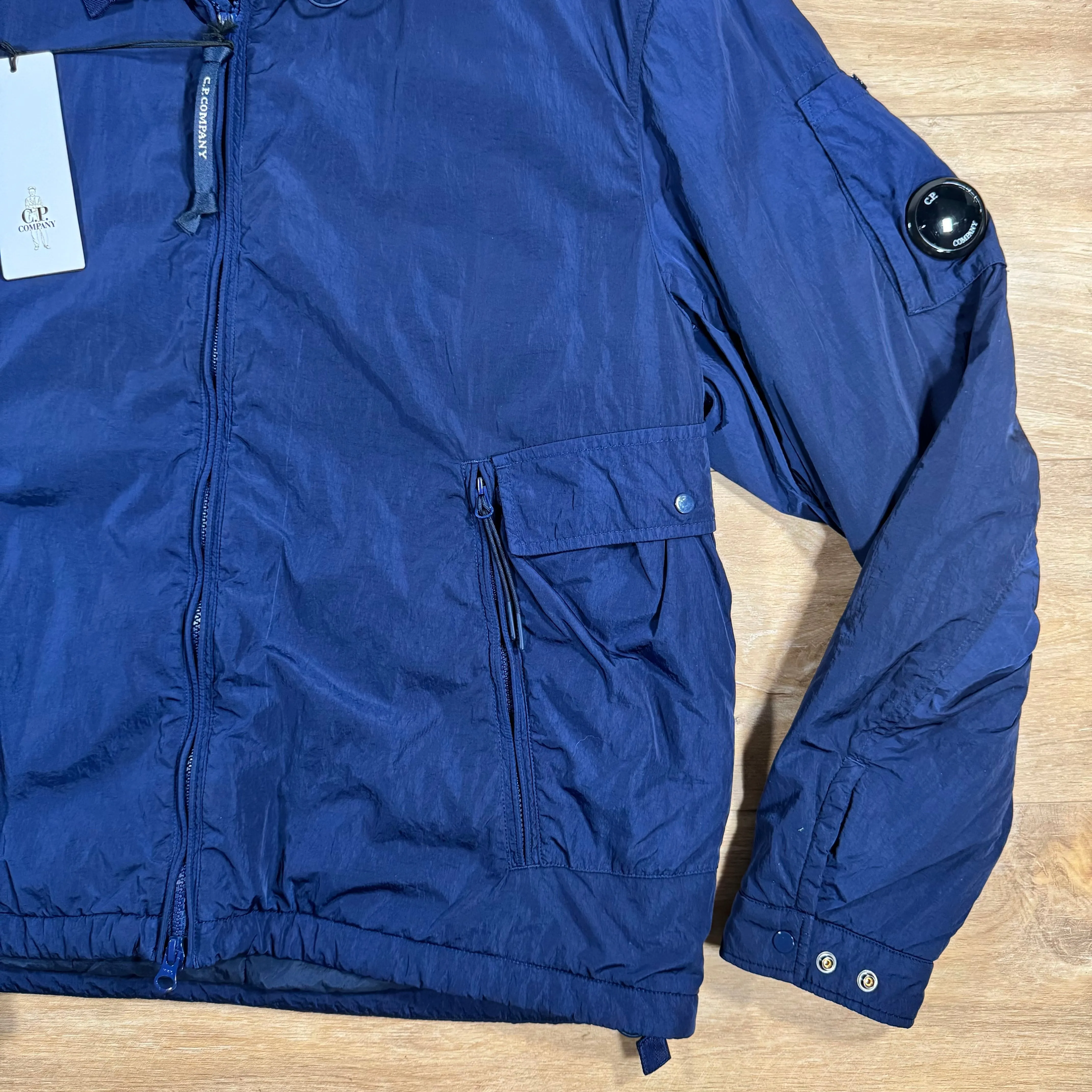 C.P. Company Chrome-R Padded Lens Jacket in Estate Blue