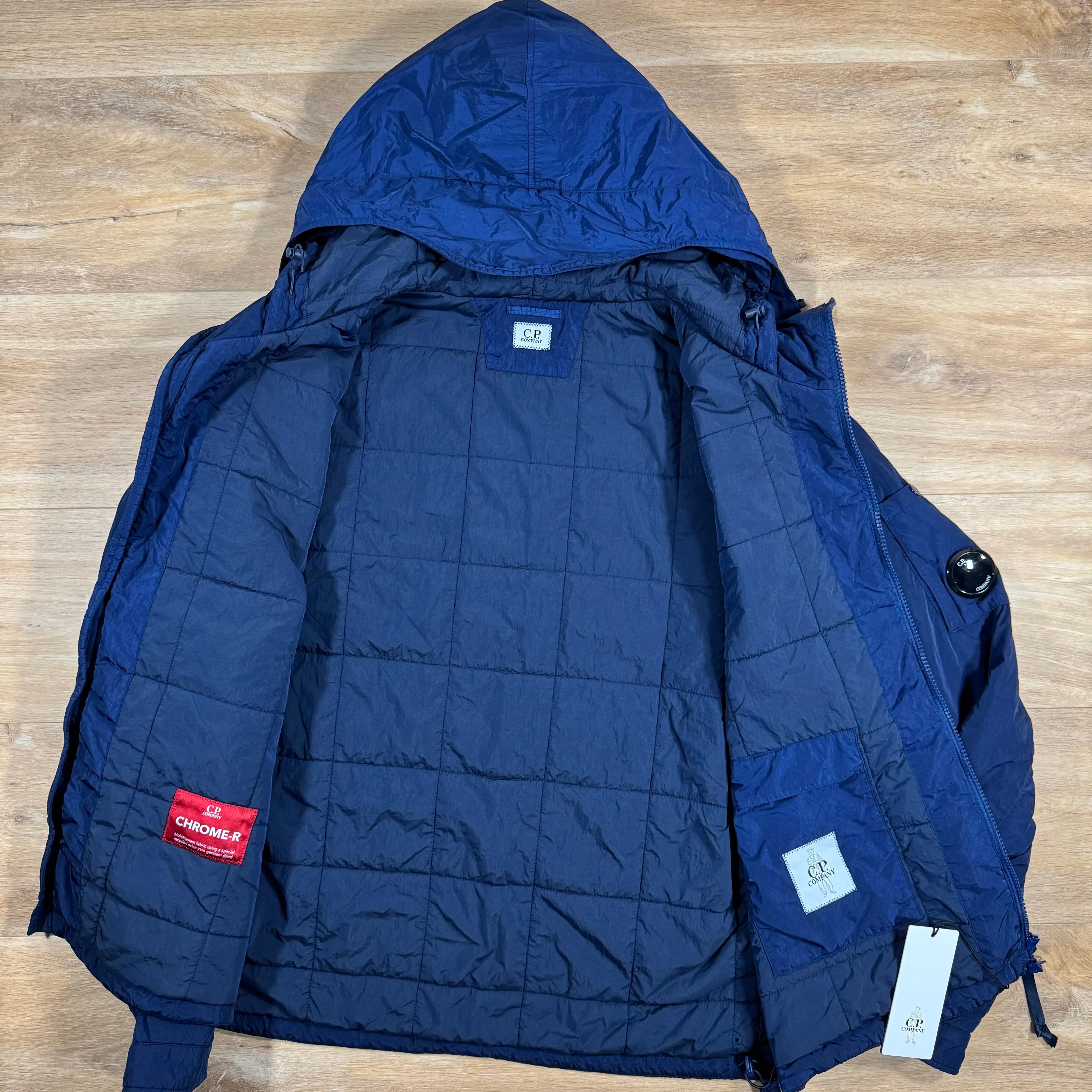 C.P. Company Chrome-R Padded Lens Jacket in Estate Blue