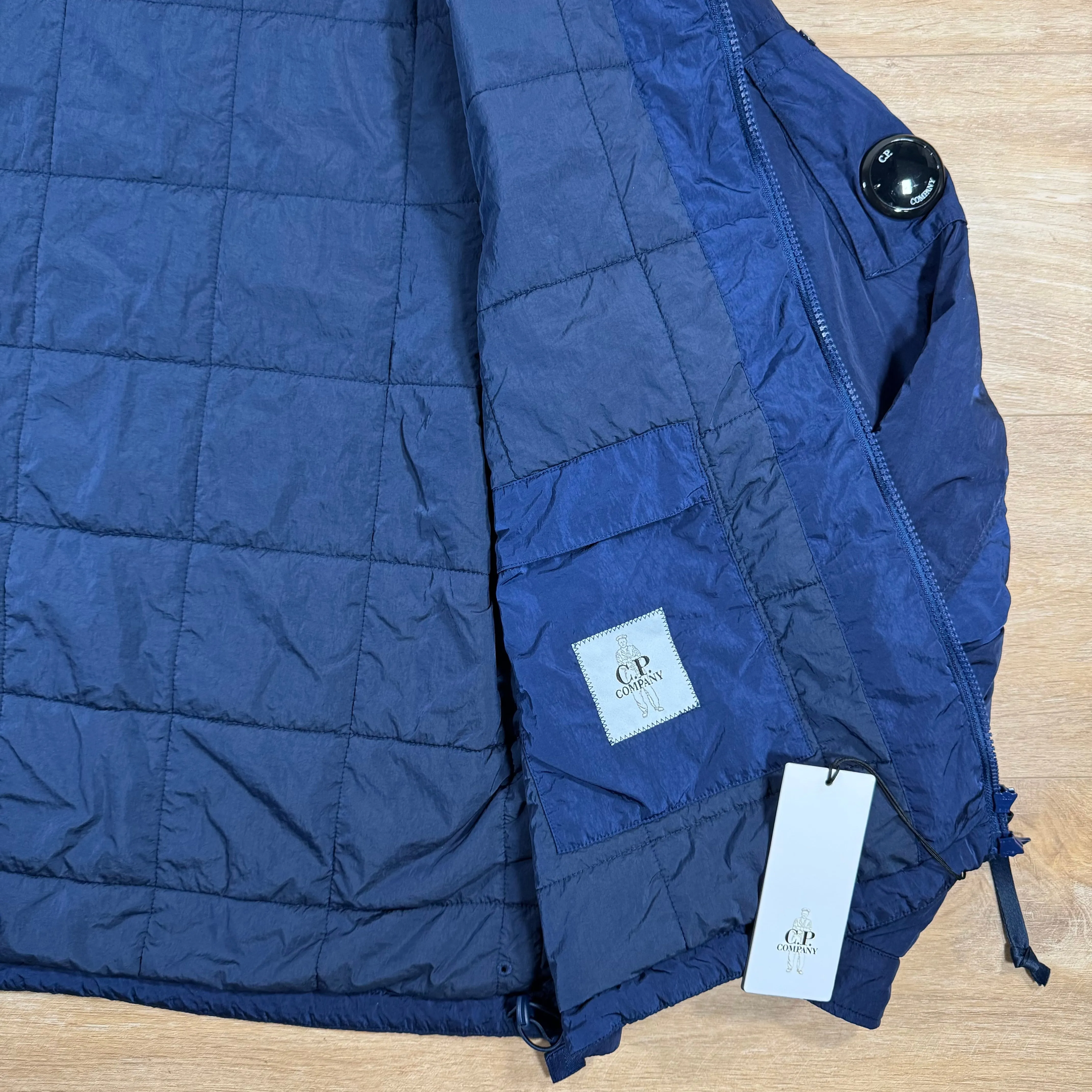 C.P. Company Chrome-R Padded Lens Jacket in Estate Blue