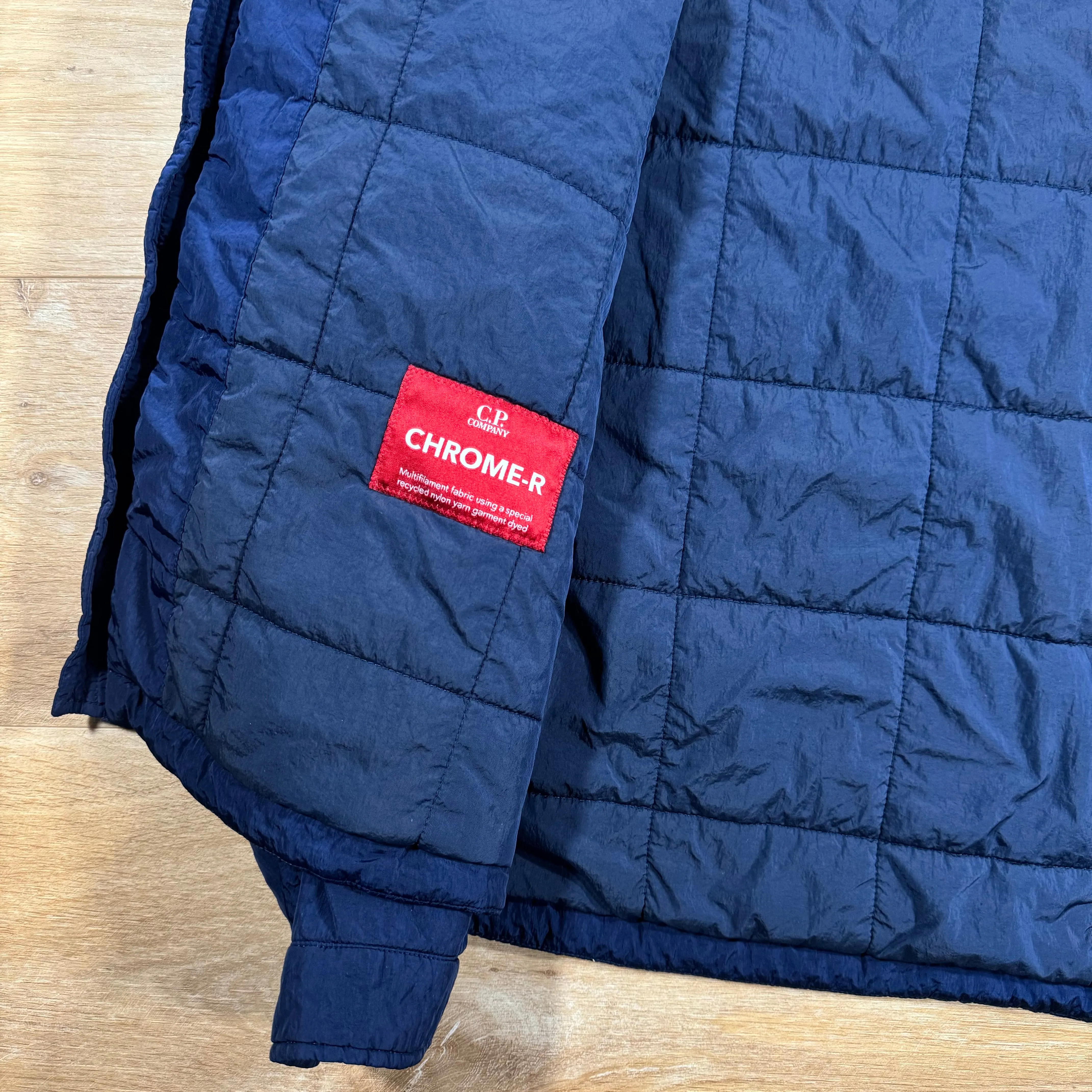 C.P. Company Chrome-R Padded Lens Jacket in Estate Blue