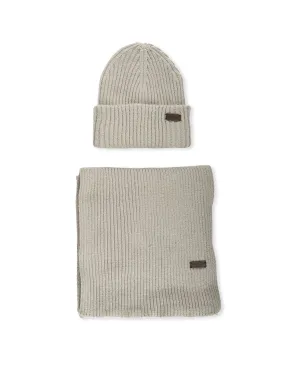 Crimdon Beanie & Scarf Grey