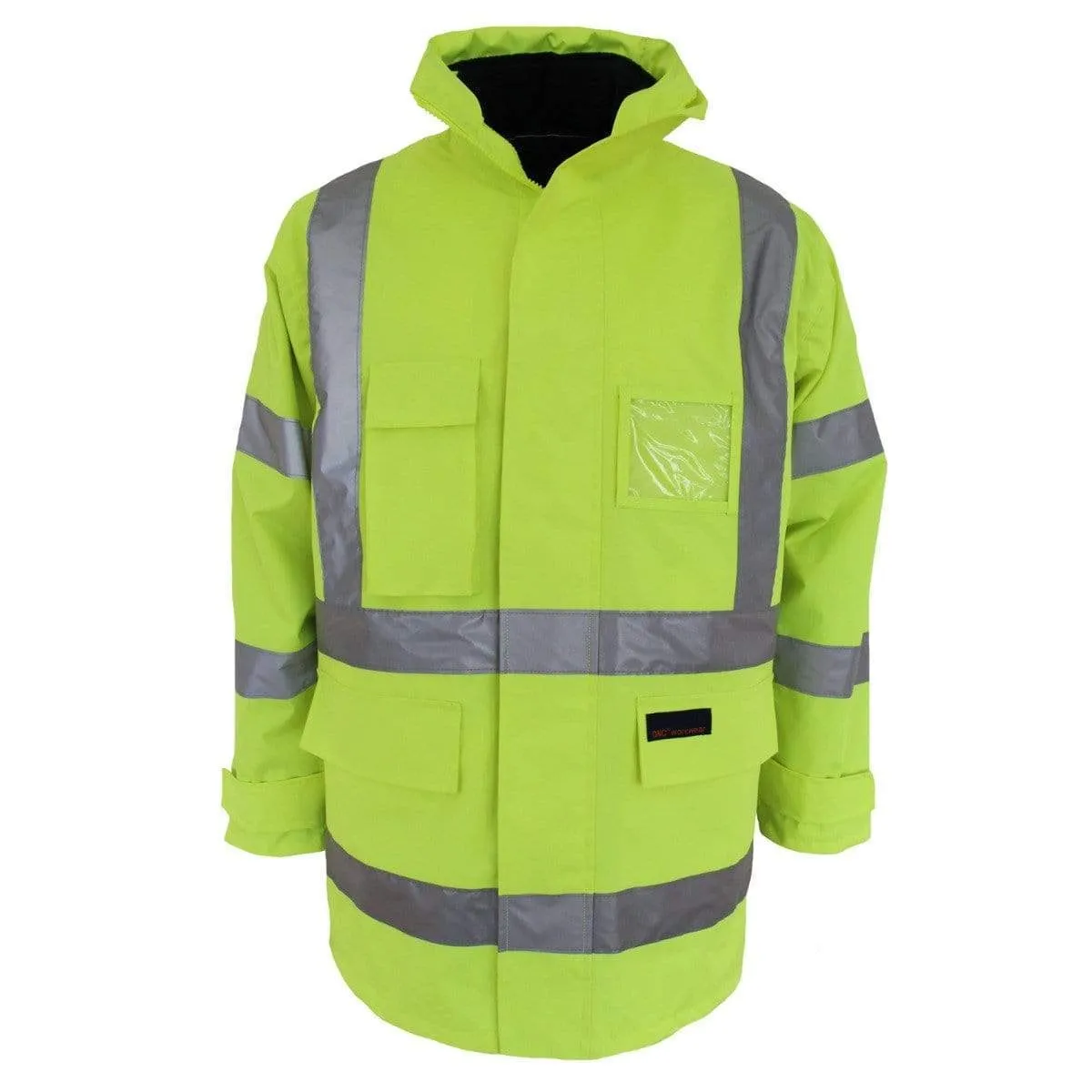 Dnc Workwear Hi-vis “h” Pattern Bio-motion Tape 6-in-1 Jacket - 3963